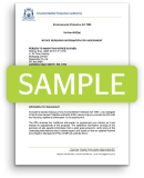 sample letter